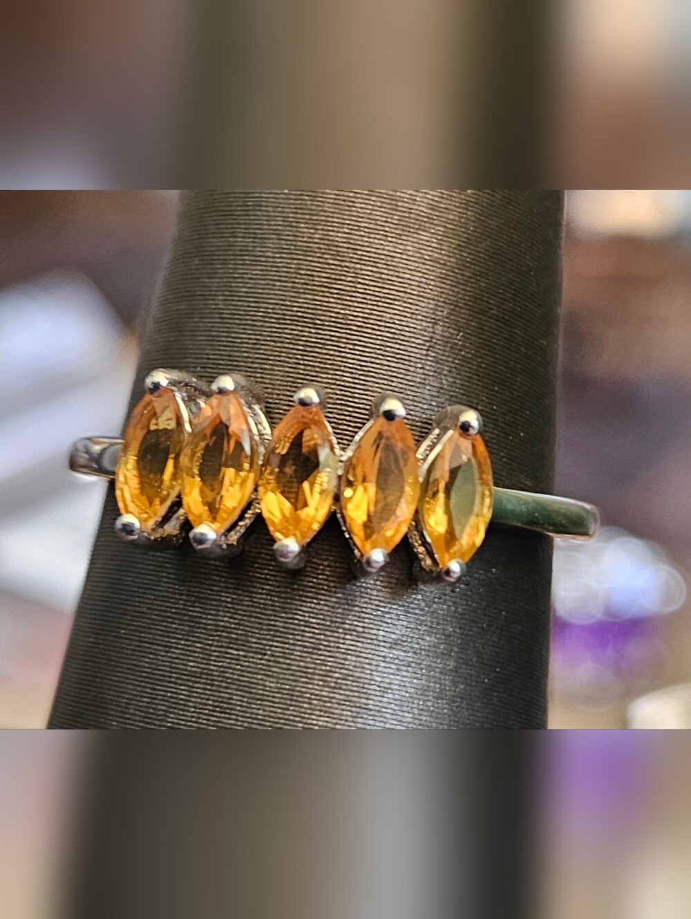 Jalisco Fire Opal Ring 925 Silver